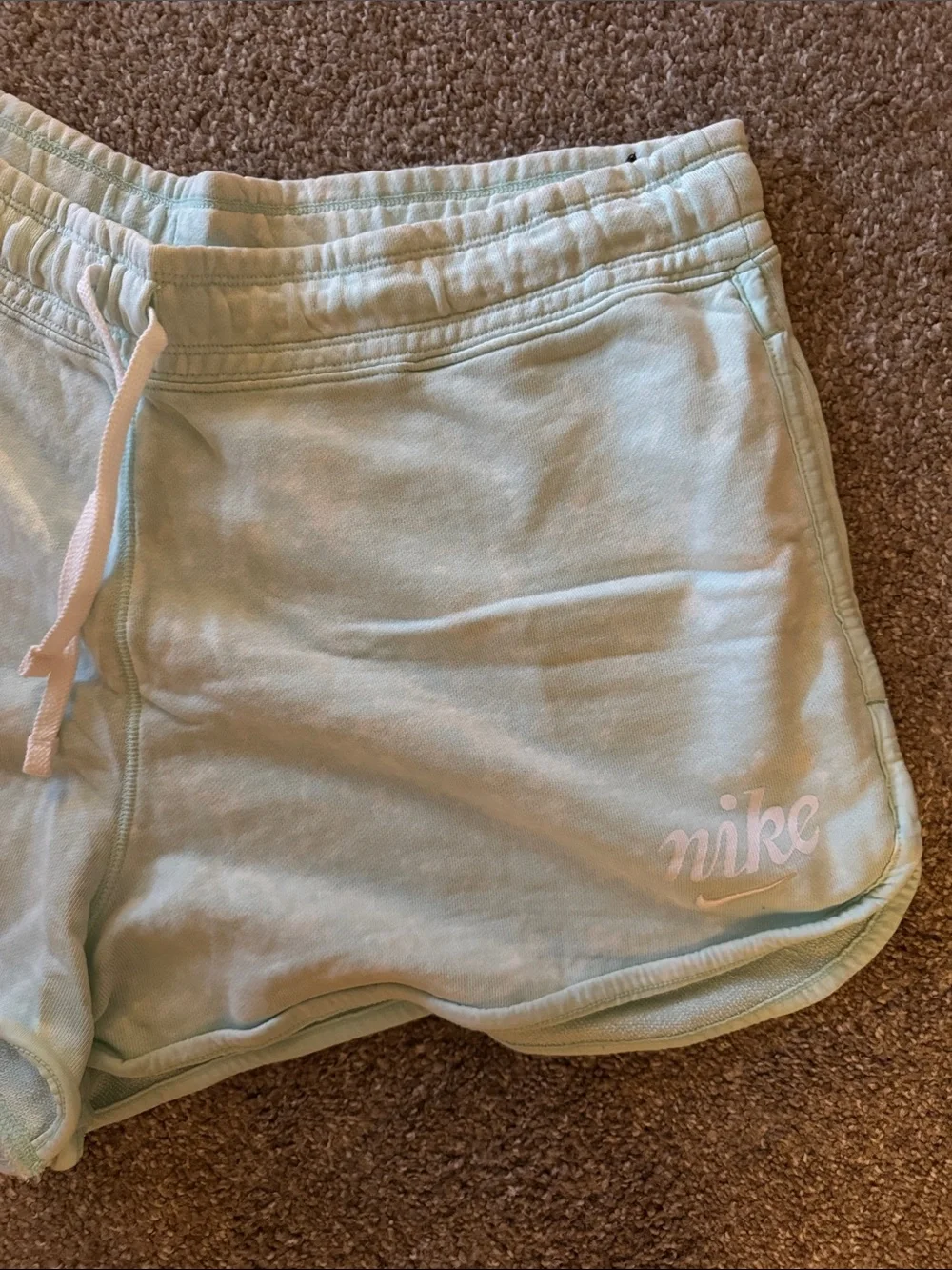 Nike Light Mint Green Women's Athletic Shorts